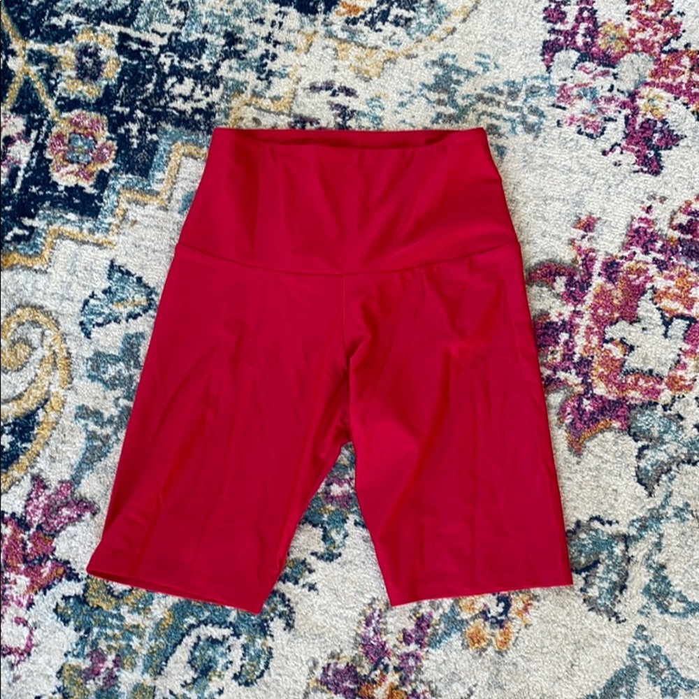Onzie red biker shorts